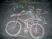 Děti na cyklistické zájezdu